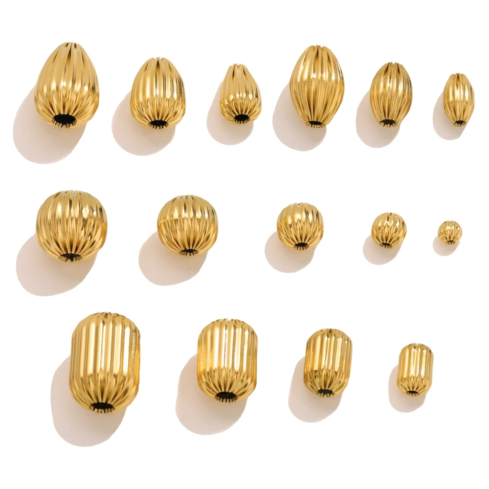 5pcs stainless steel 18k gold big - Фотография_2