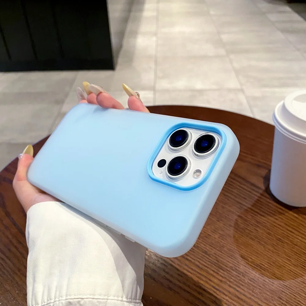 Мягкий матовый прозрачный чехол для телефона candy для iphone 17 - Фотография_3
