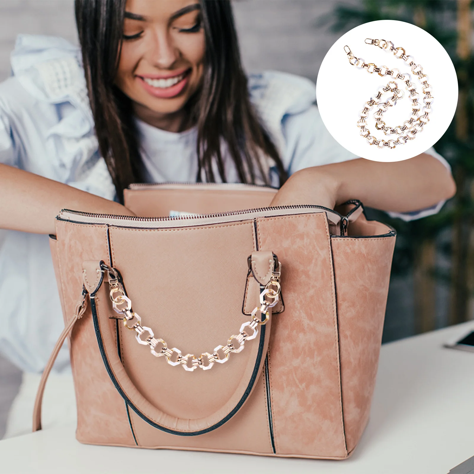 Ретро полимерная цепочка - Фотография_2