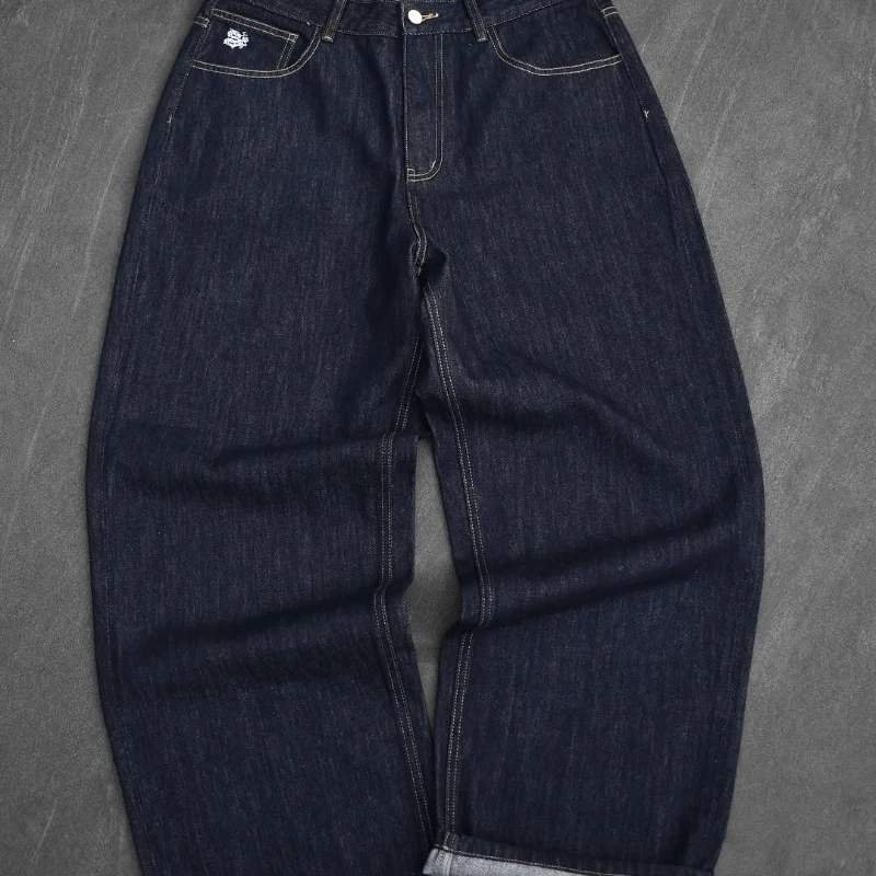 Fromszn сырые мешковатые джинсы - Фотография_6