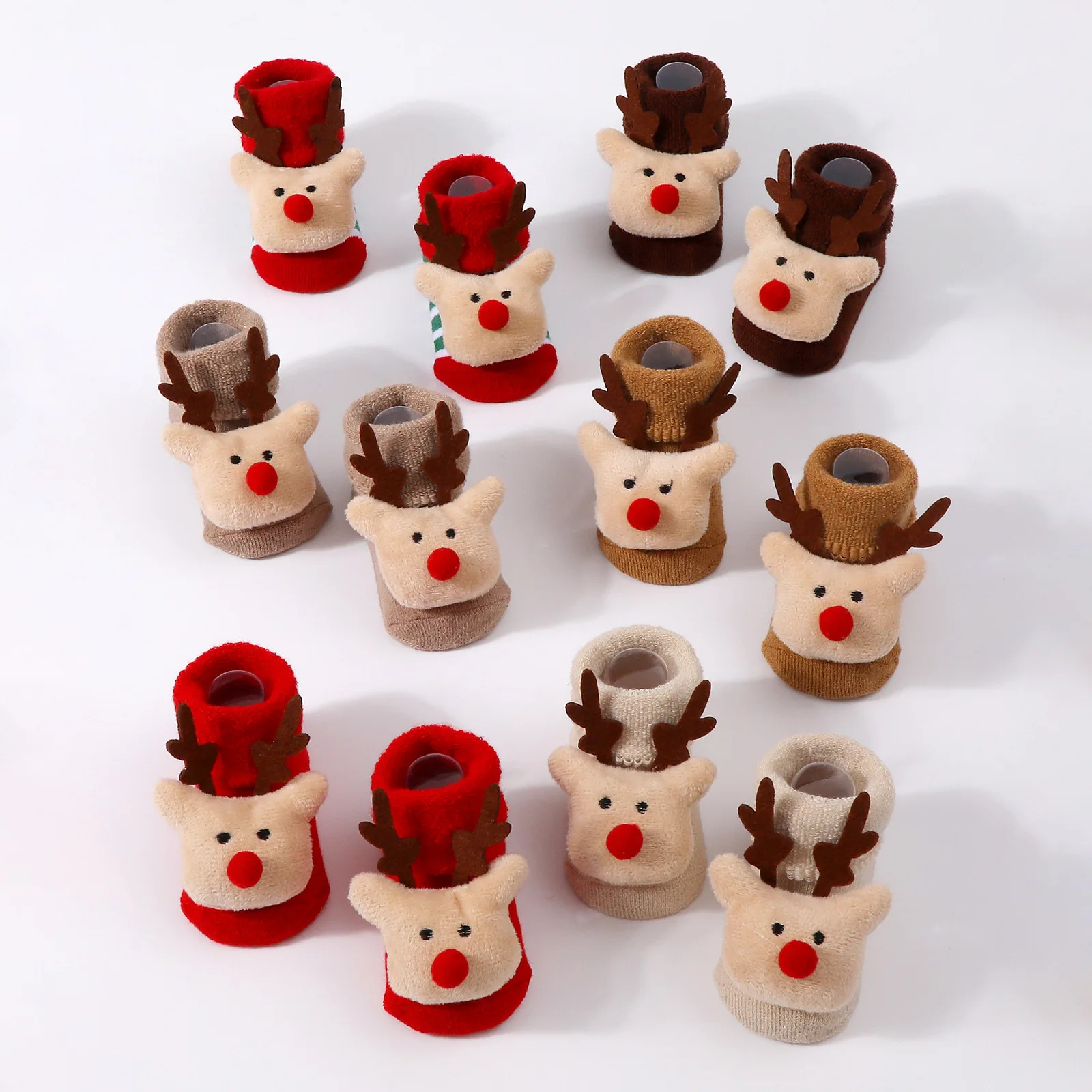 Милые вязаные детские носки с куклой - Фотография_6