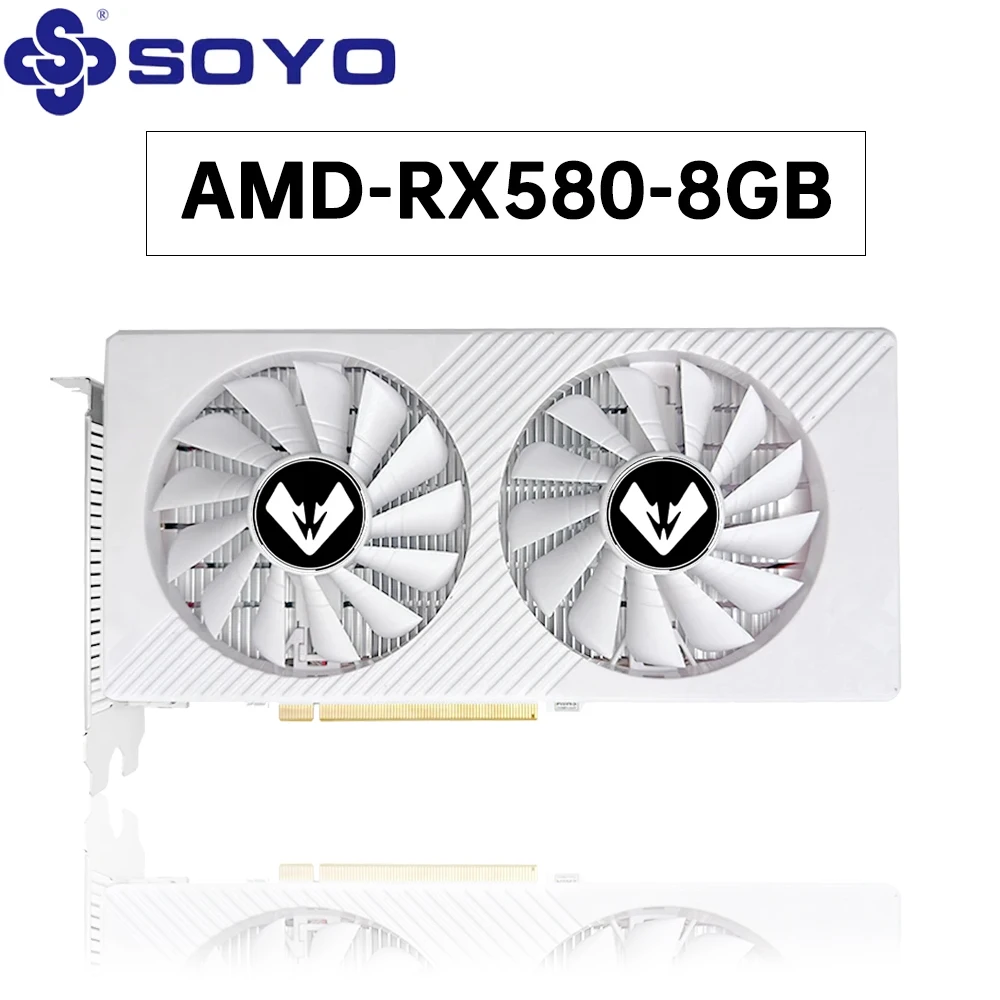 Soyo новая rx580 8g gddr5 память 256bit hdmi-совместимый dp dvi pcie3
