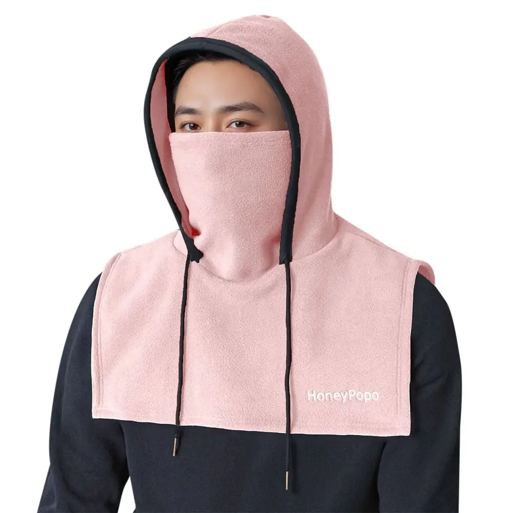 Модная флисовая зимняя интегрированная шапка - Фотография_4