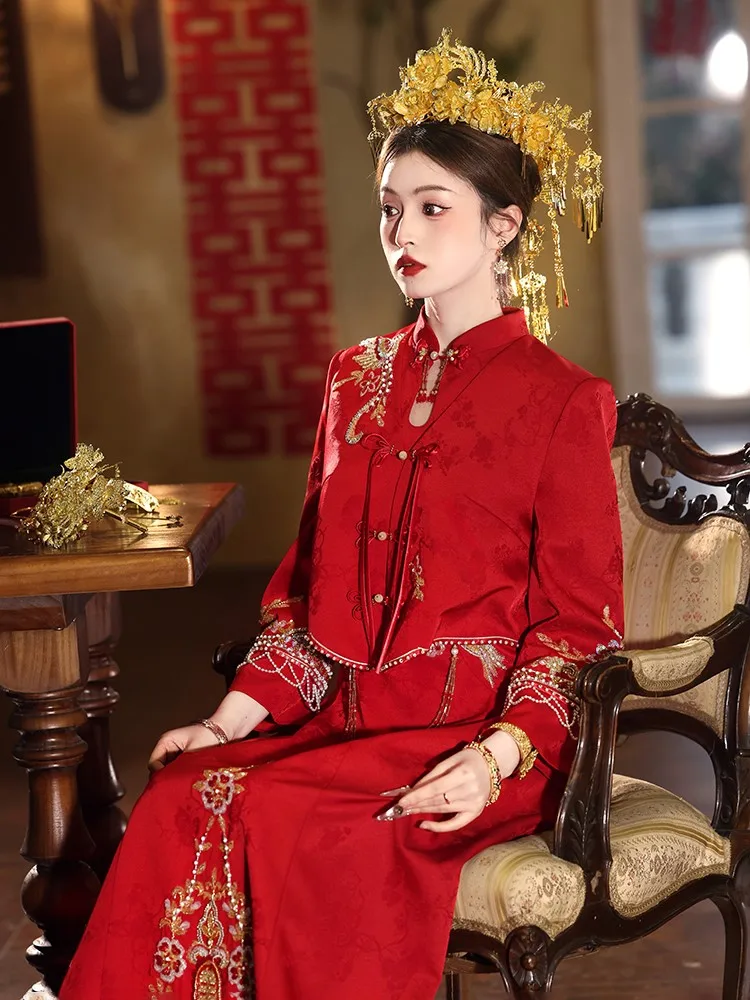 Новое свадебное платье в китайском стиле для невест - Фотография_3