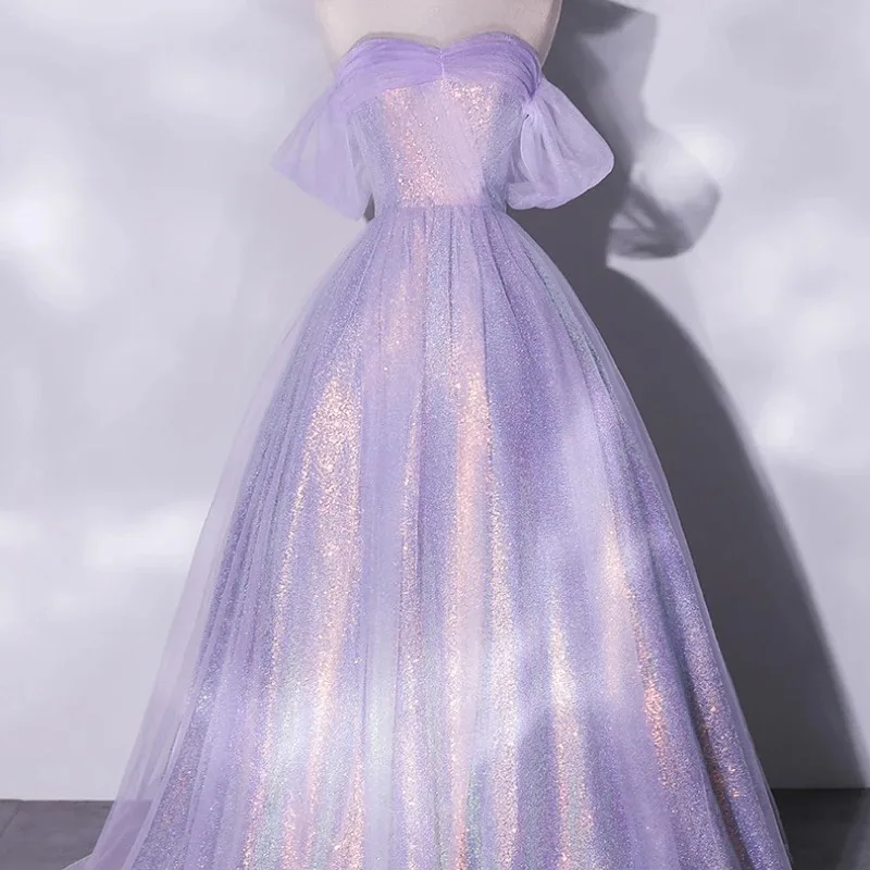 Платья для выпускного вечера светло-фиолетовое