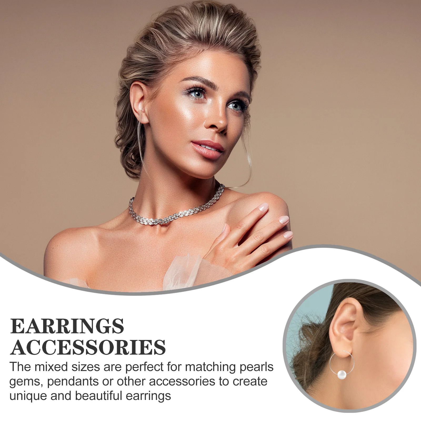 Круглые серьги-кольца разных размеров - Фотография_3