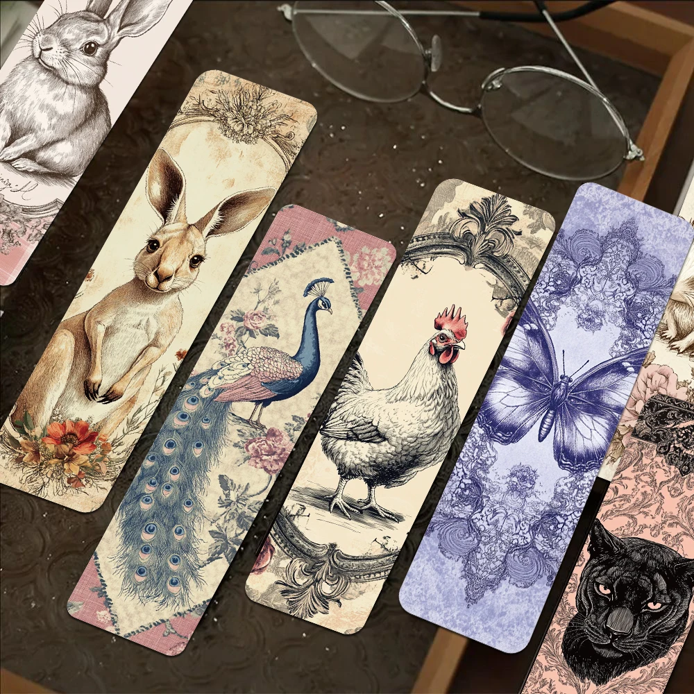 Классические винтажные закладки с животными