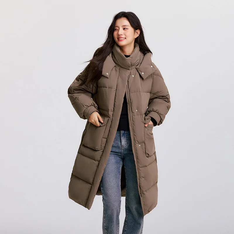 Semir пуховое пальто женское длинное - Фотография_4