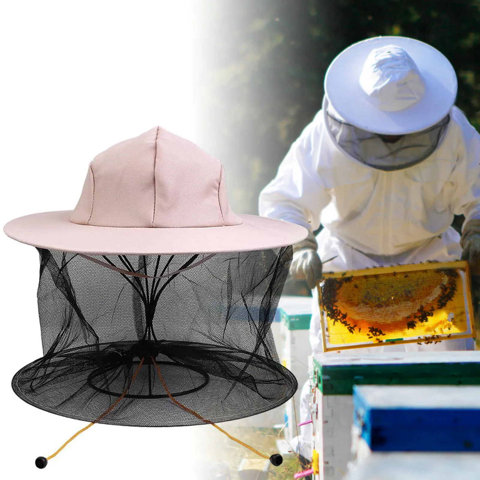 Шляпа пчеловода с вуалью anti-mos-quito bee