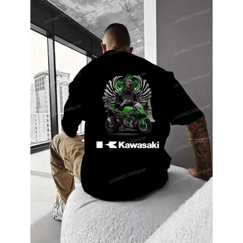 Мужская футболка высокого качества kawasaki - Фотография_5