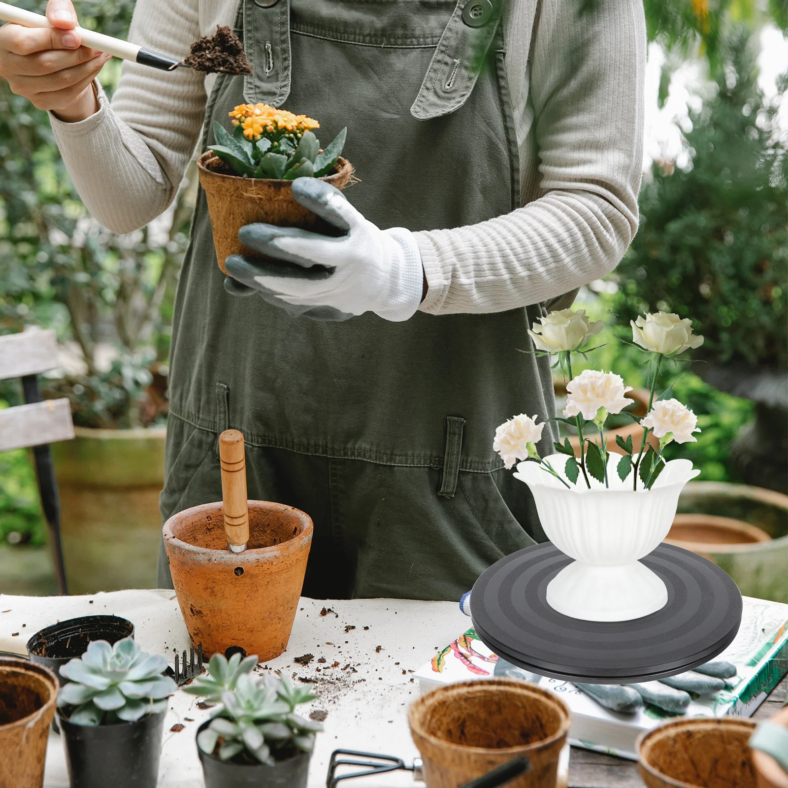 Вращающаяся цветочная композиция - Фотография_3