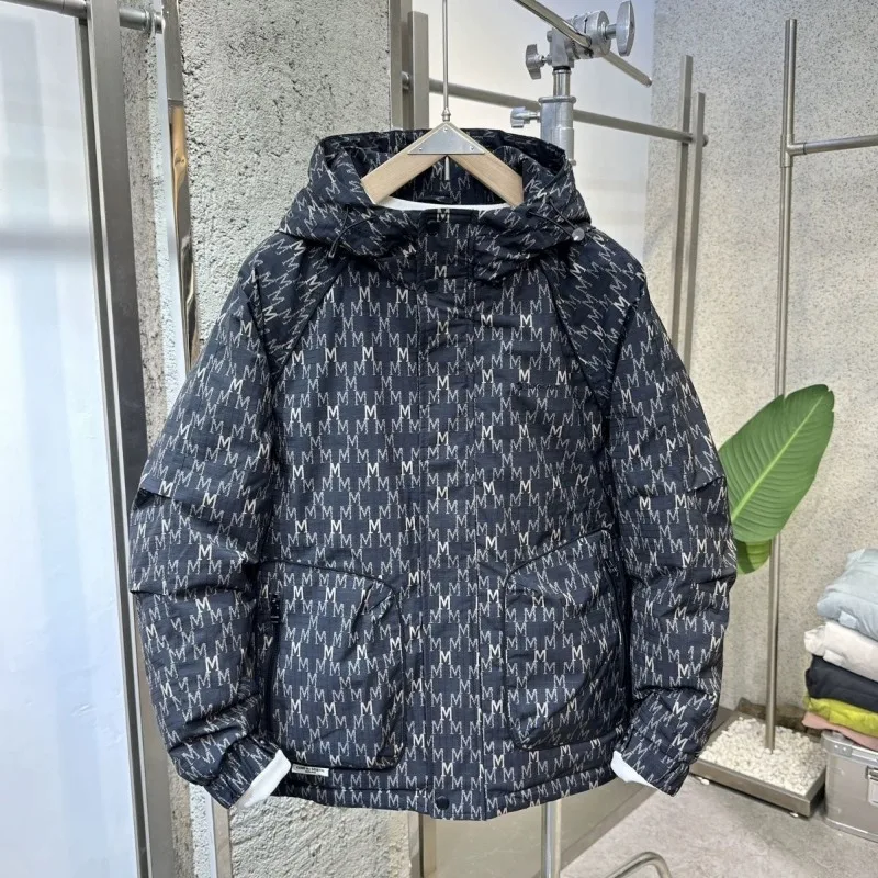 Мужская куртка, зимняя ветрозащитная теплая пуховая куртка