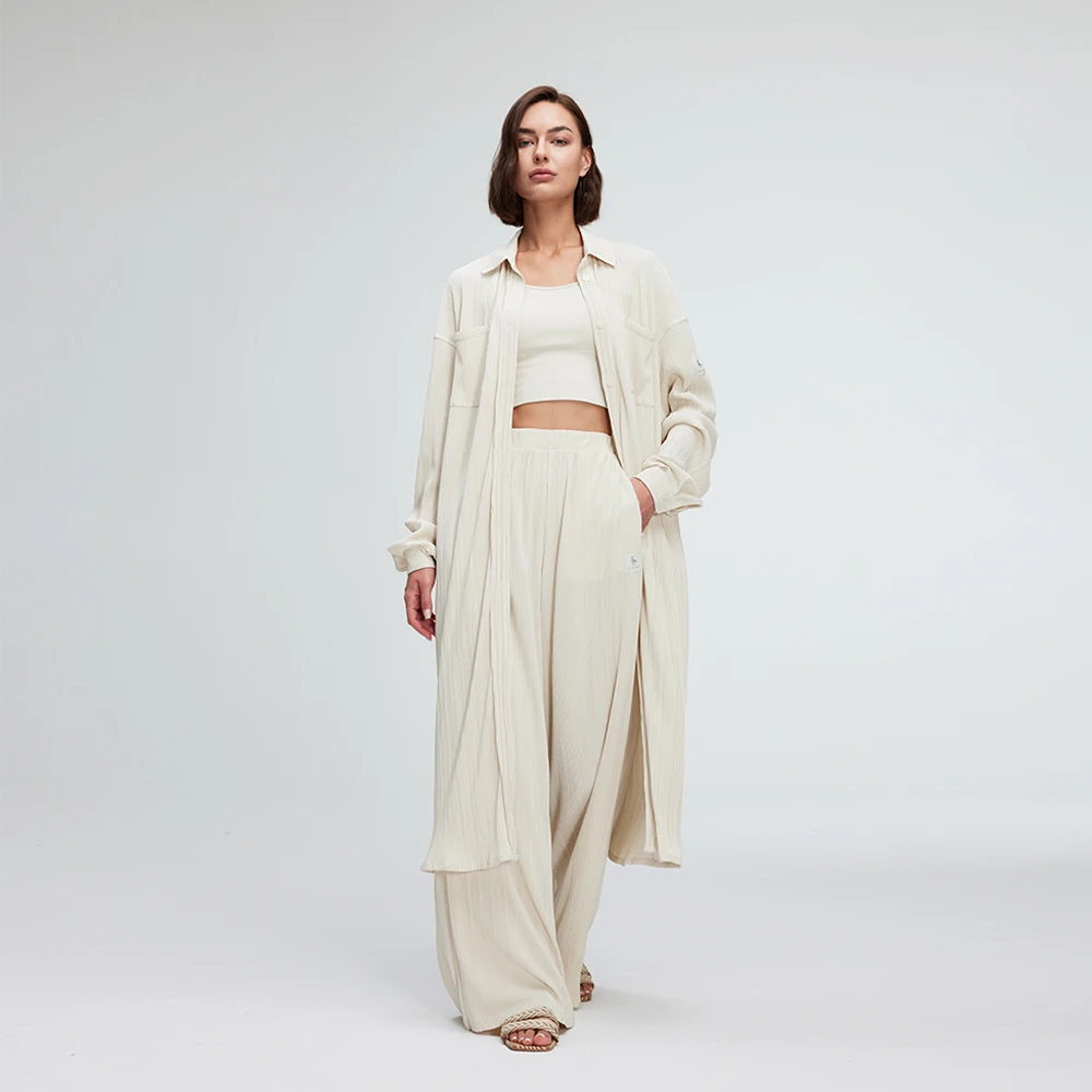 Ohsunny женская легкая длинная рубашка-куртка - Фотография_5