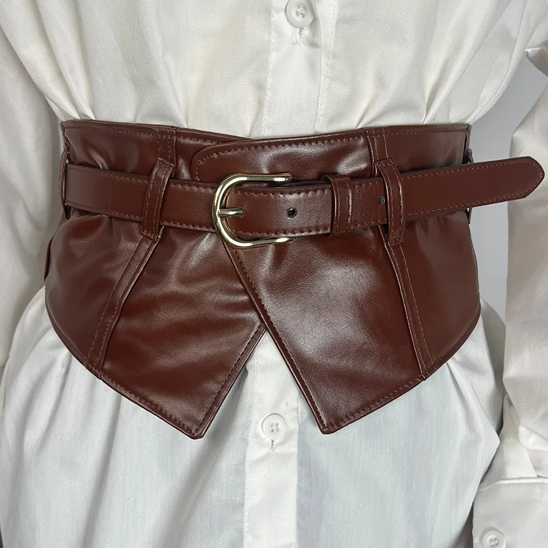 Эластичный эластичный женский пояс в стиле панк - Фотография_4