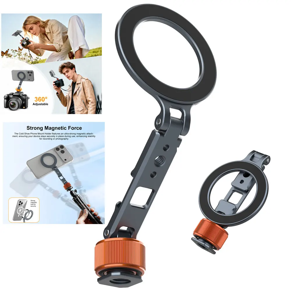 Магнитный держатель для телефона с винтом 1/4 дюйма и 3/8 дюйма