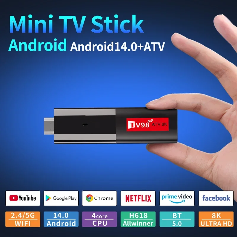 Тв-приставка android 14 tv98 atv 8k smart h618 2 - Фотография_3