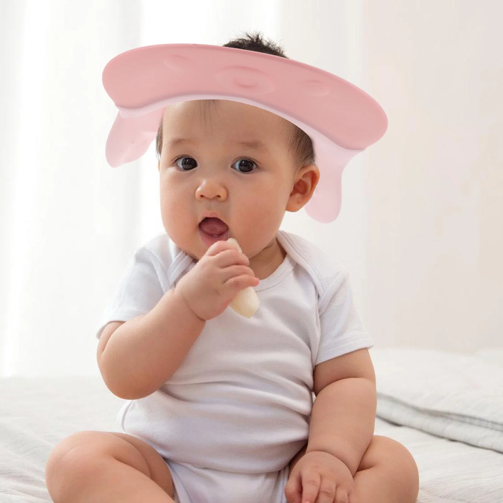 Регулируемая детская шапочка для шампуня - Фотография_4