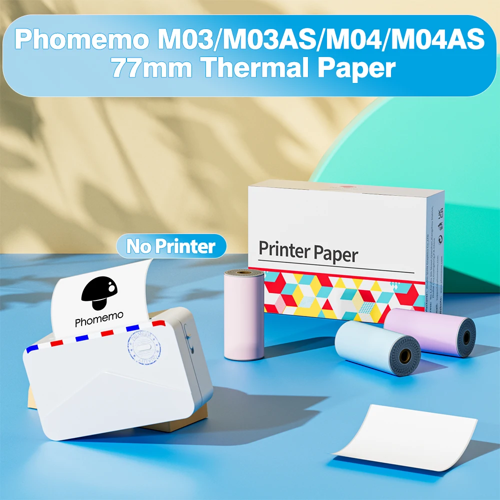 3pk phomemo, прозрачная термобумага
