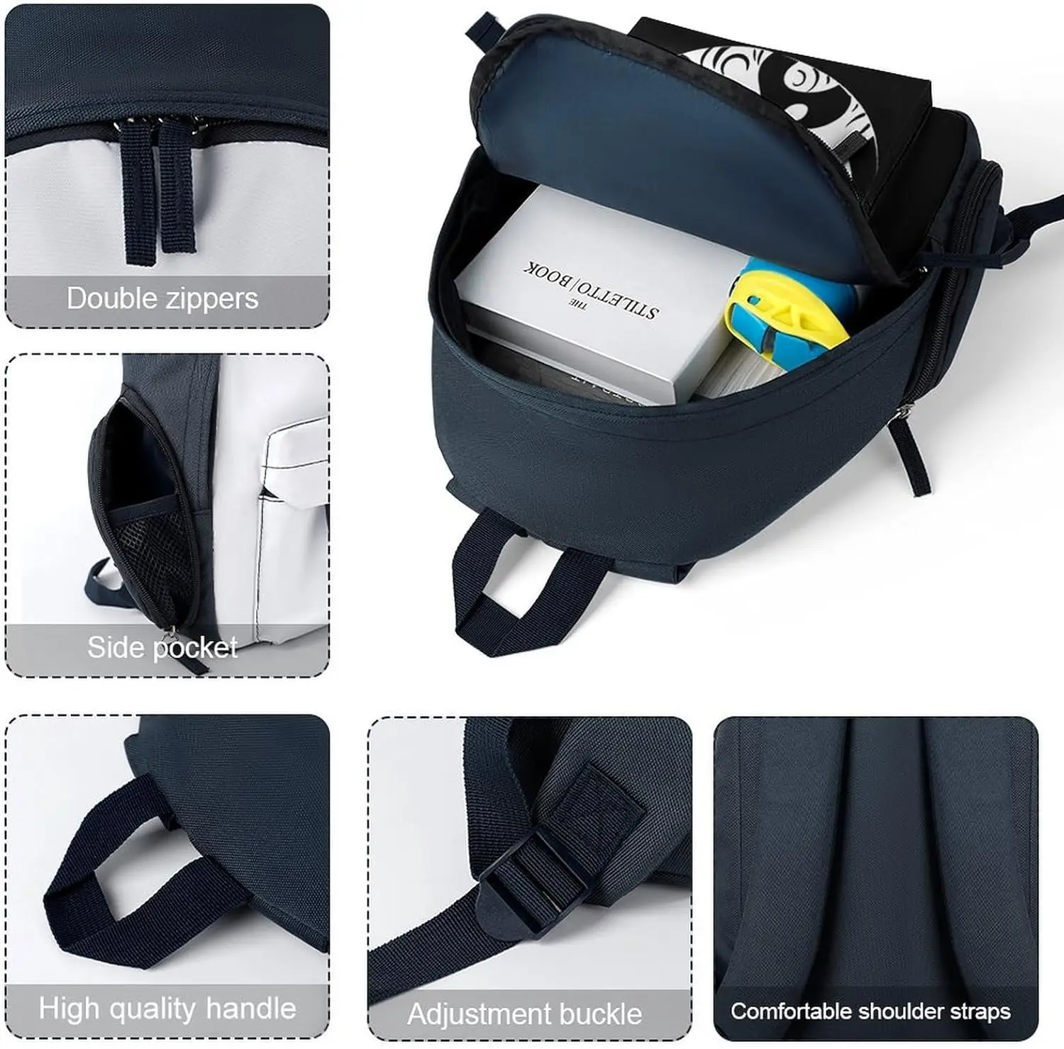 Дорожный рюкзак для ноутбука со змеиным принтом - Фотография_5