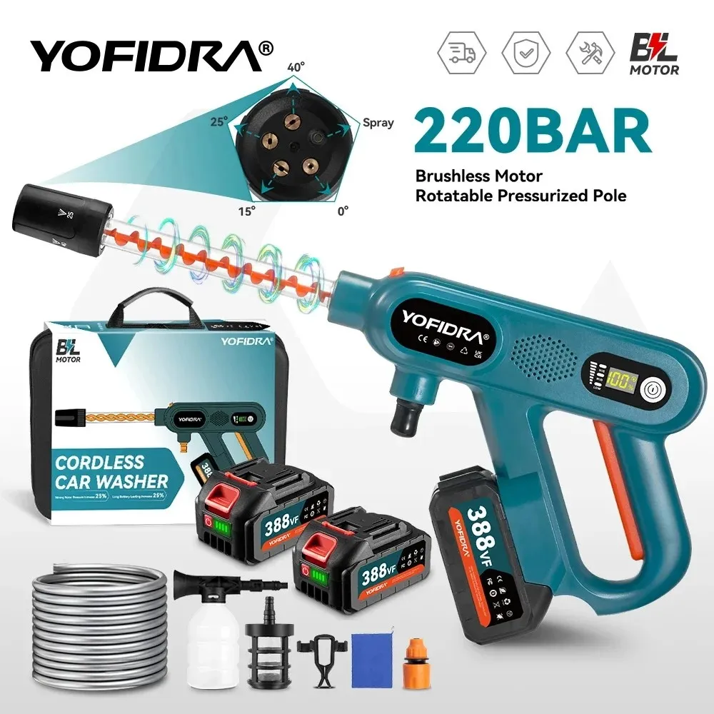 Yofidra 220 бар бесщеточный электрический