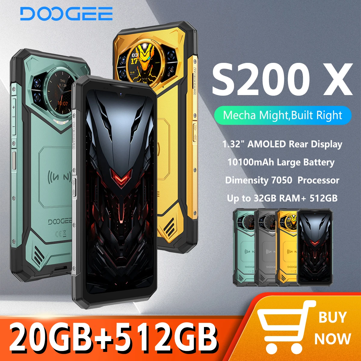 Мировая премьера doogee s200 x