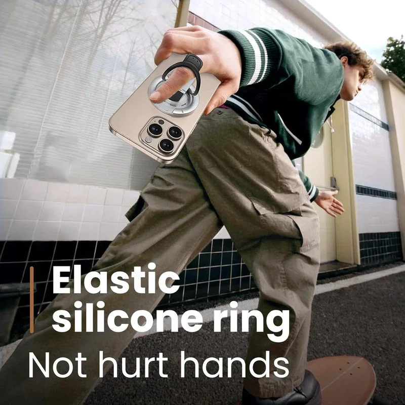 Алюминиевый двусторонний магнитный держатель для телефона - Фотография_6