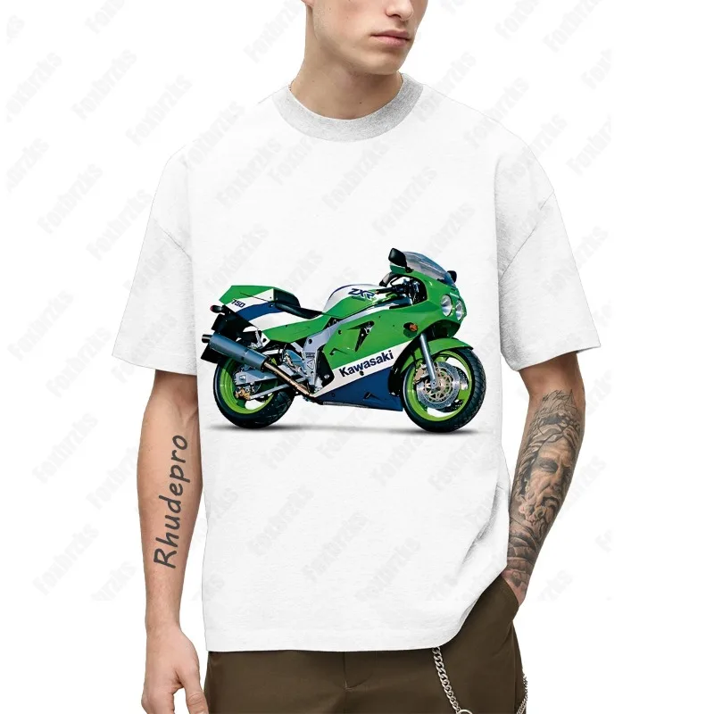 Года, мужская мотоциклетная футболка kawasaki - Фотография_5