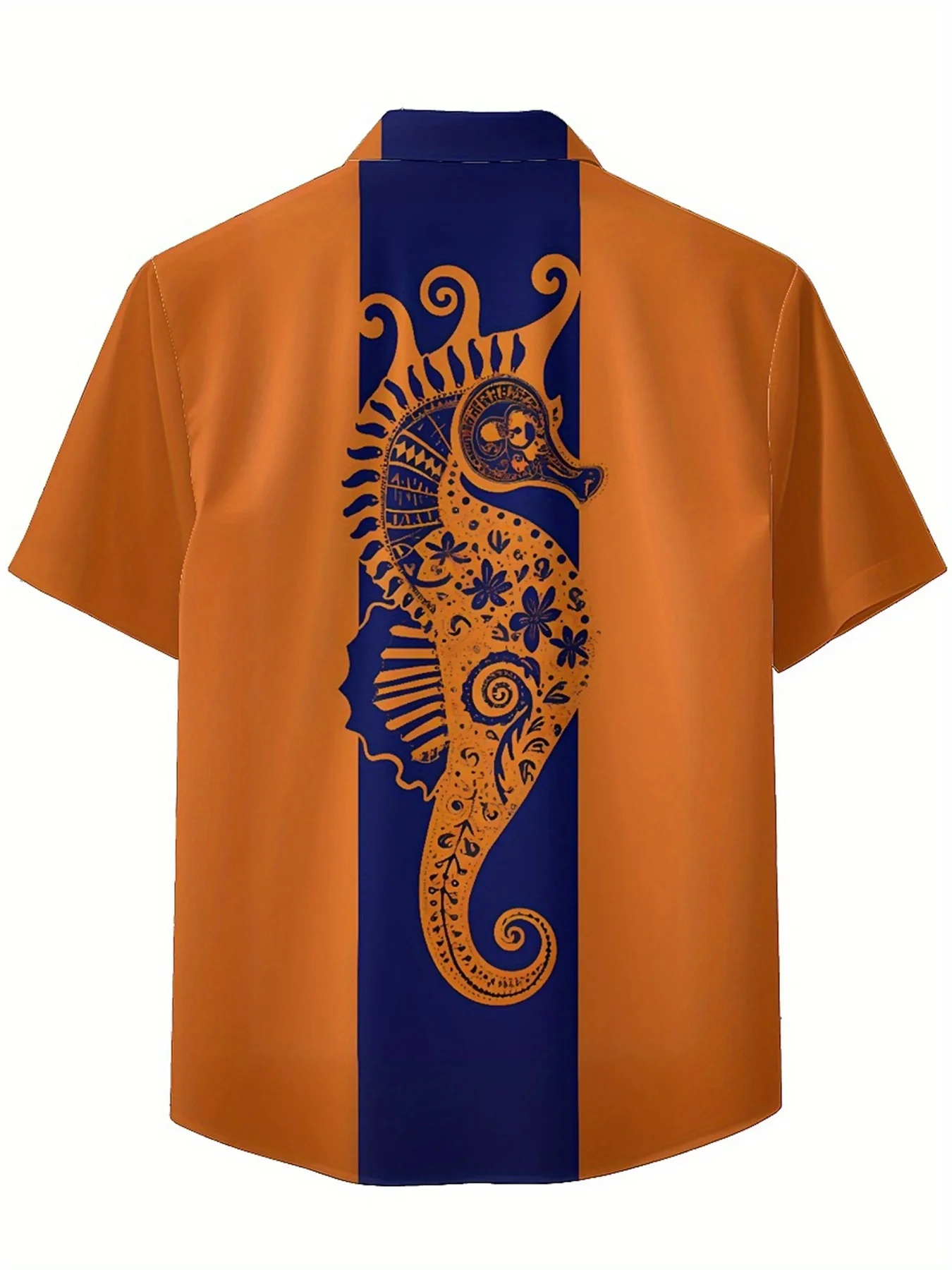 Мужские гавайские рубашки больших размеров с классическим узором - Фотография_5