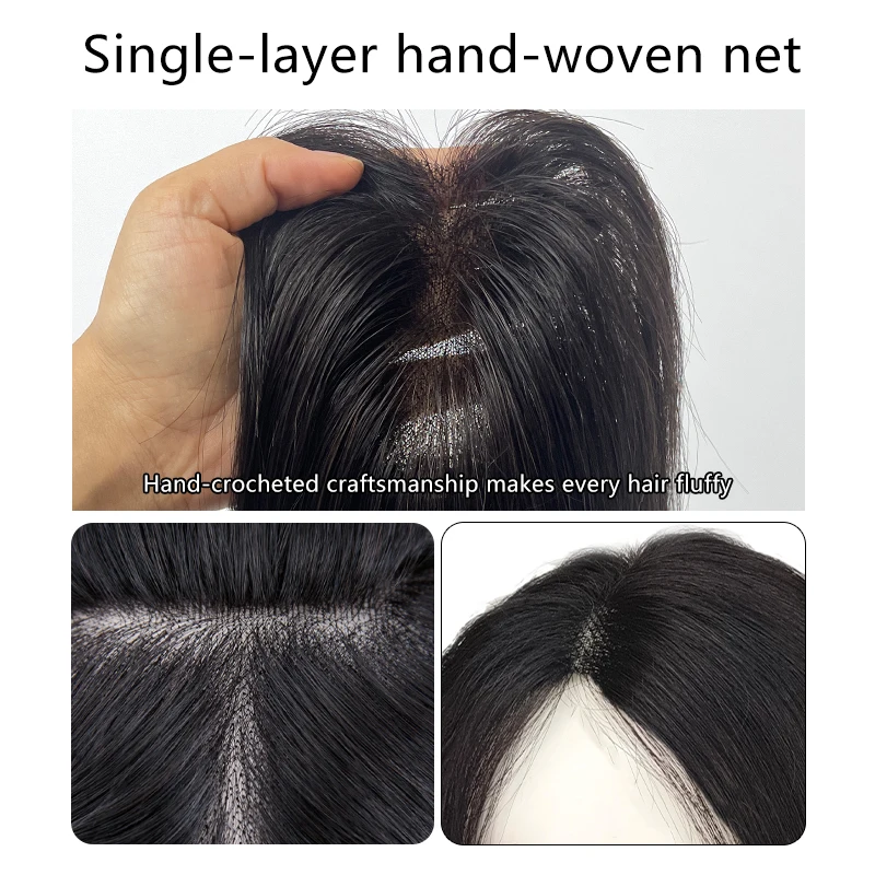 100% человеческие волосы 7x10 см - Фотография_2