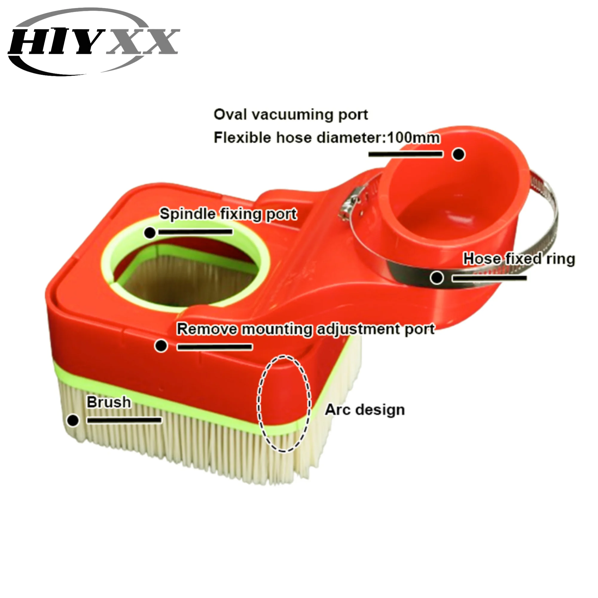 Универсальный комплект пылезащитных башмаков с чпу с щеткой