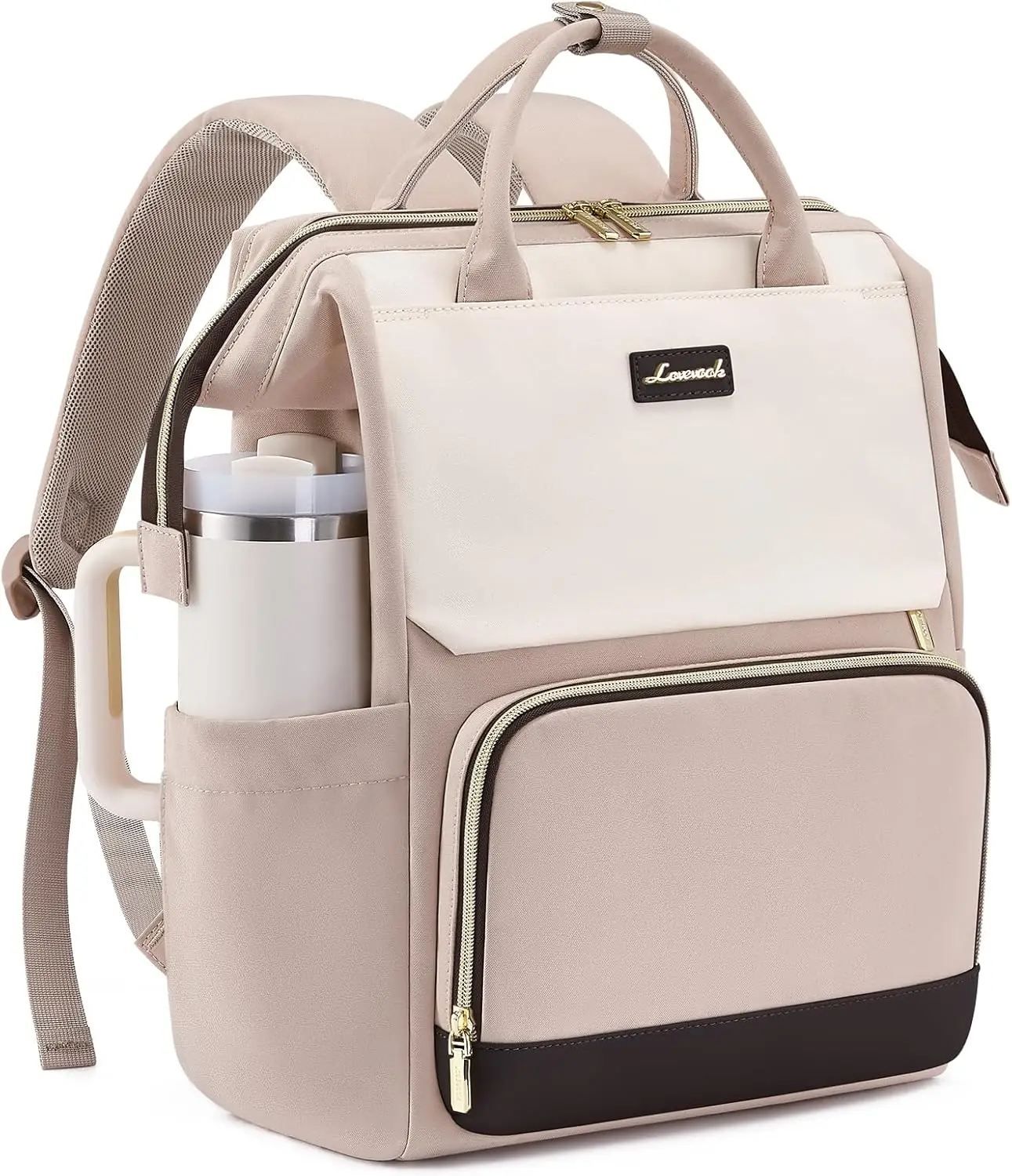 Рюкзак для ноутбука lovevook для женщин с гигантским держателем стакана