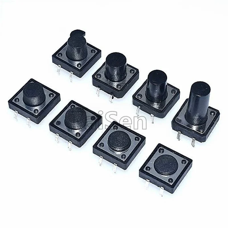 Тактильный переключатель 12x12 со сквозным отверстием 12x12x4 - Фотография_2