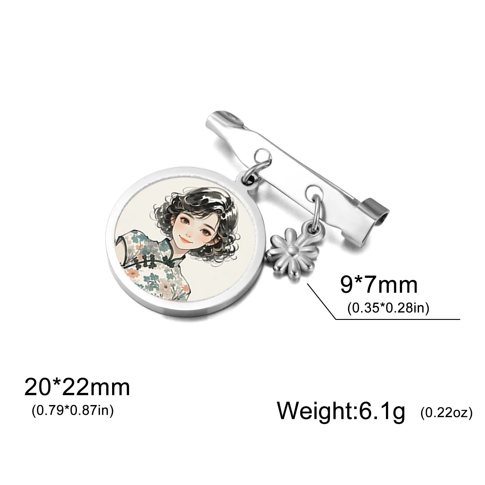 Sipuris индивидуальная брошь-булавка из нержавеющей стали - Фотография_6