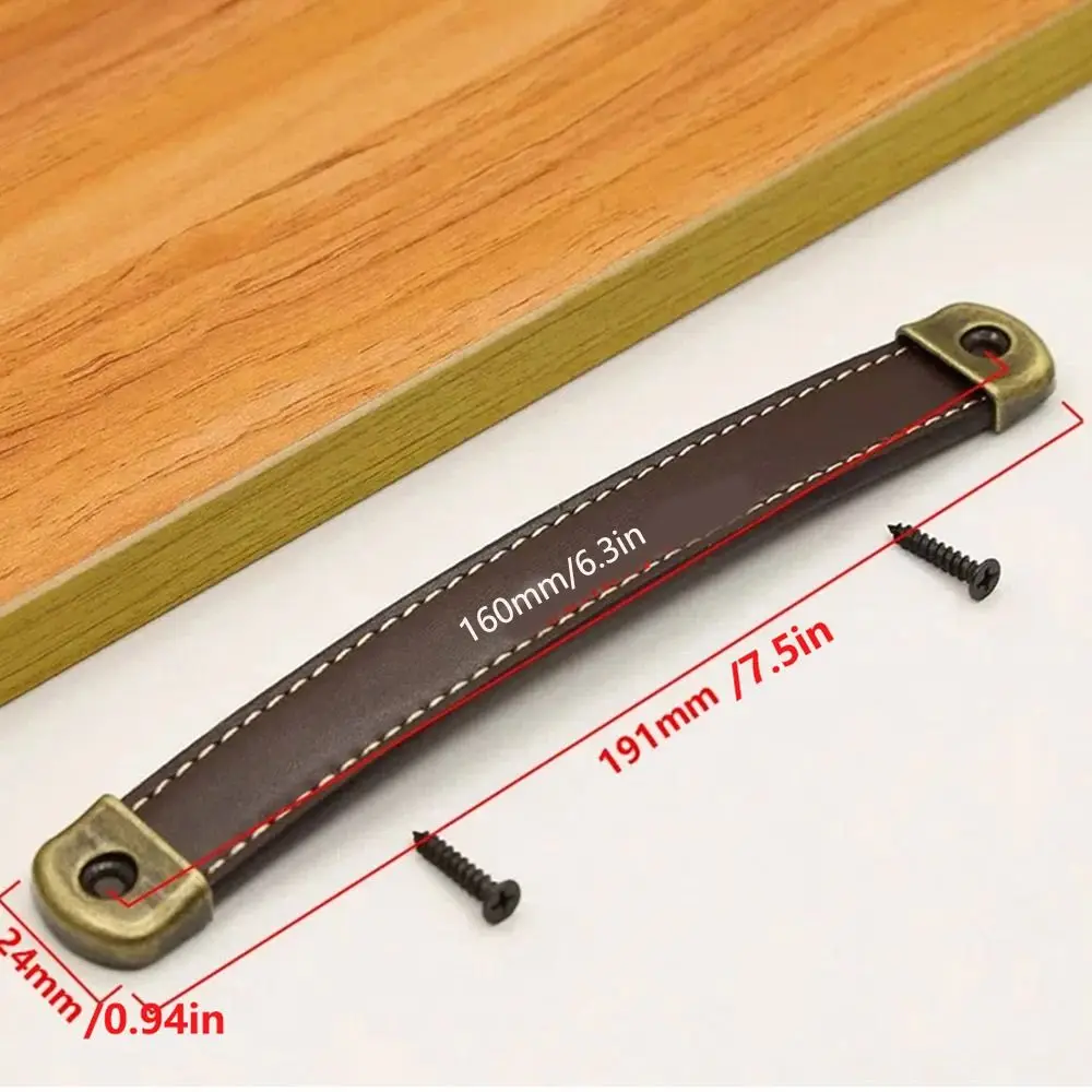 Классическая кожаная ручка с винтами - Фотография_5