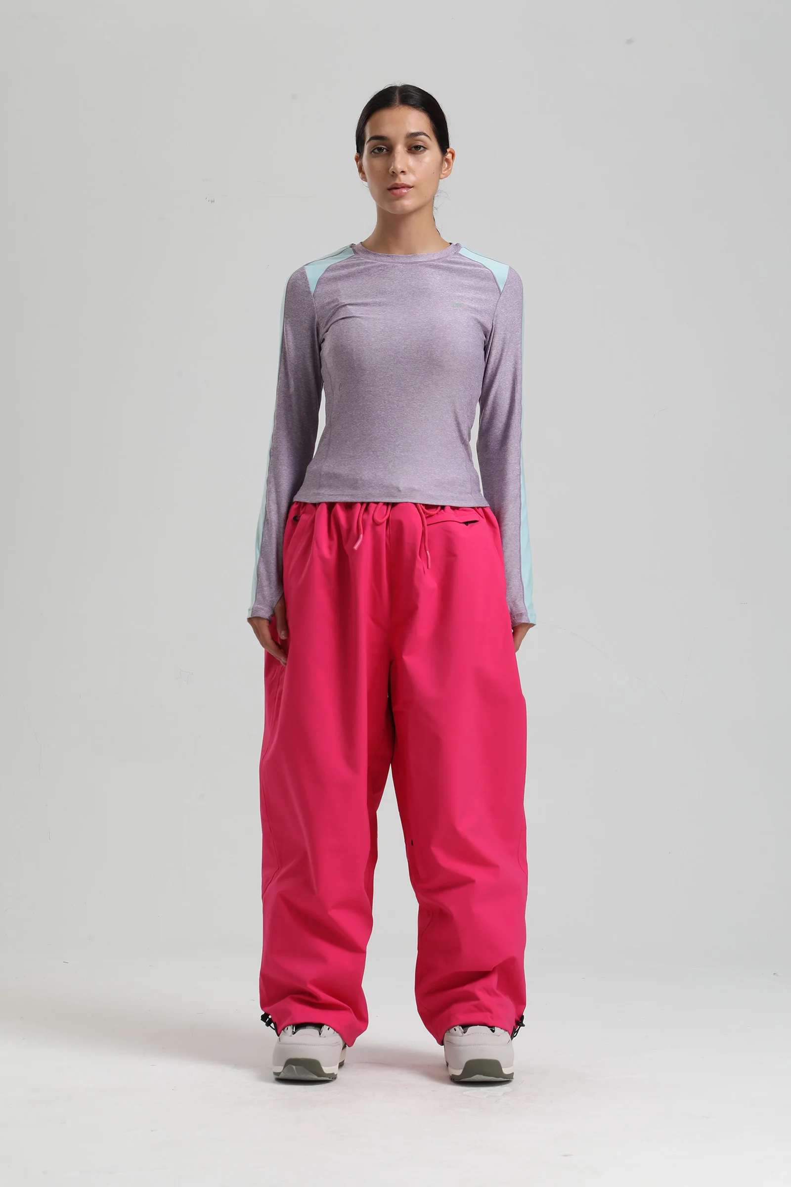 Унисекс свободные лыжные брюки-карго - Фотография_6