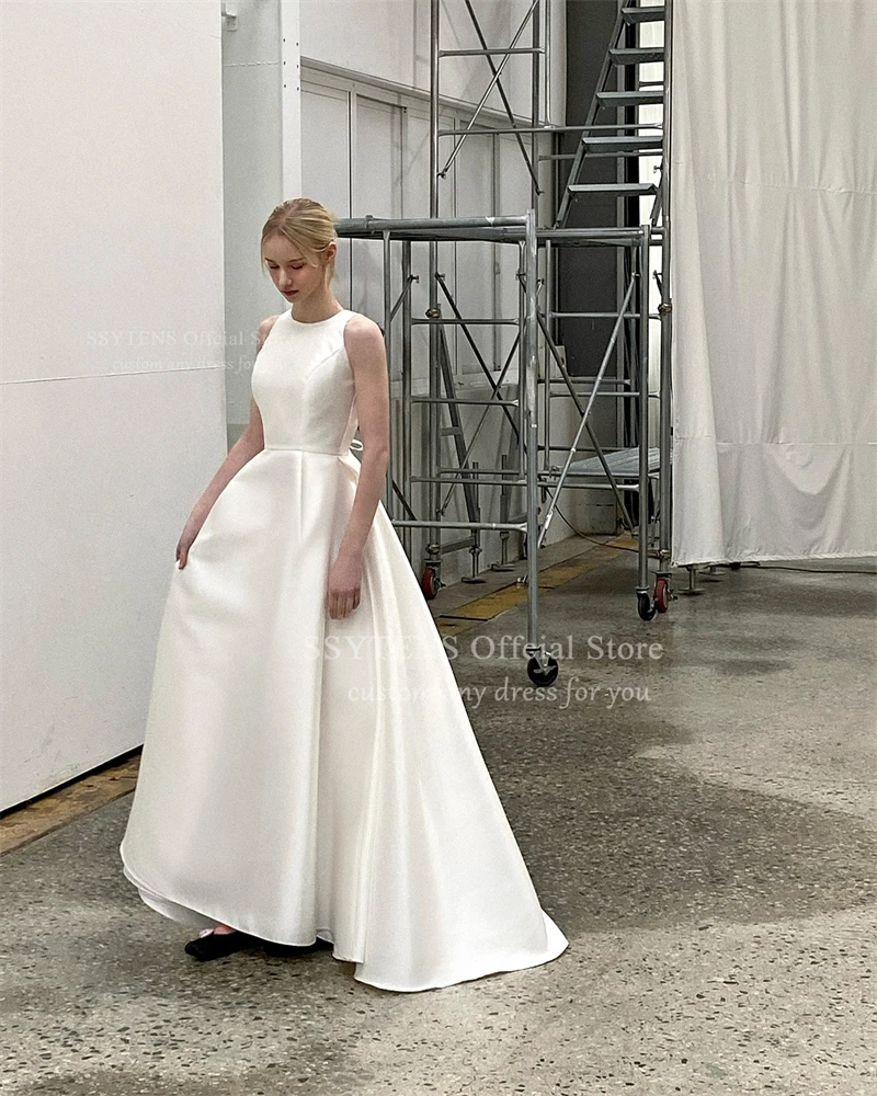 Ssytens элегантное атласное платье - Фотография_5