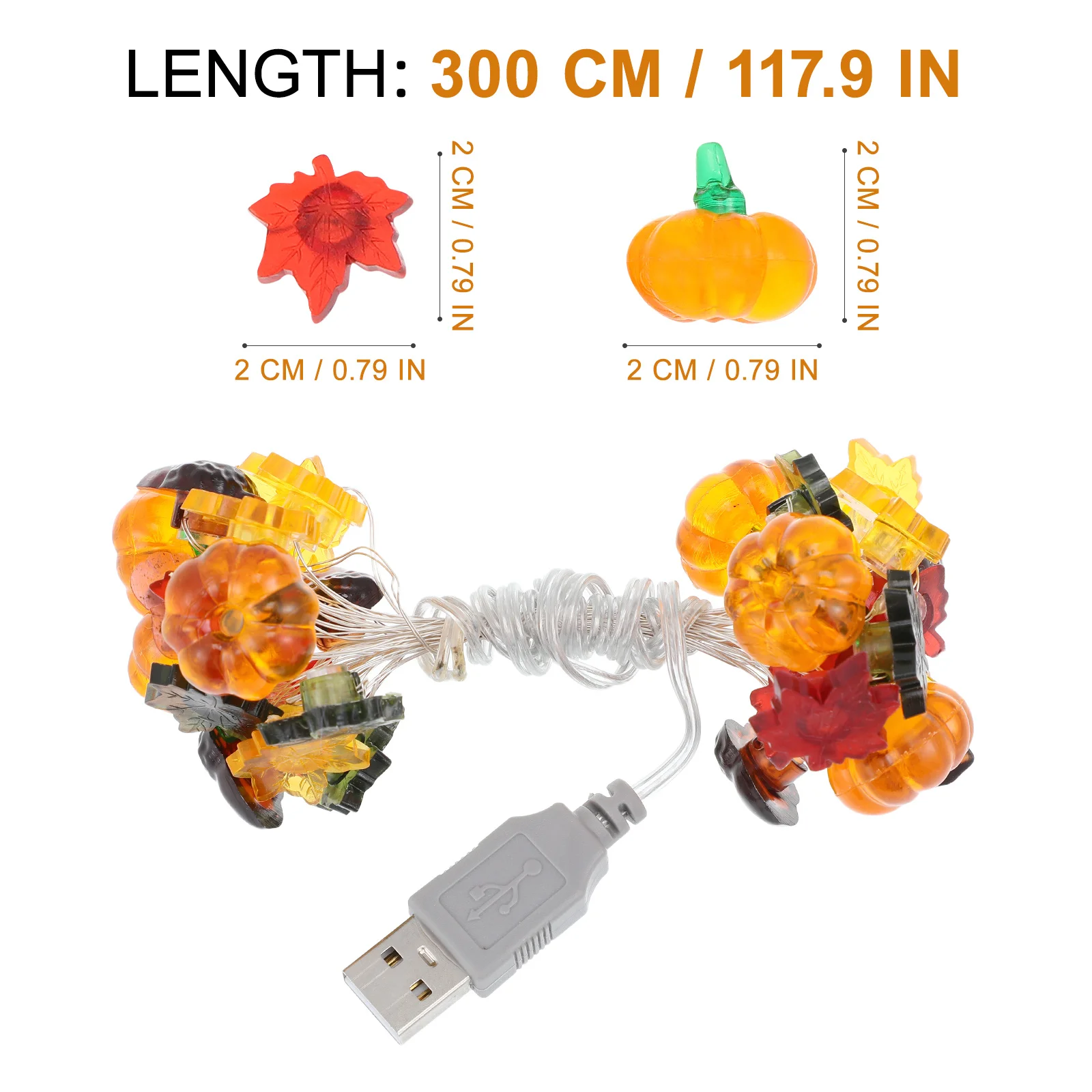 20 м 100 светодиодных гирлянд для декора хэллоуина - Фотография_3