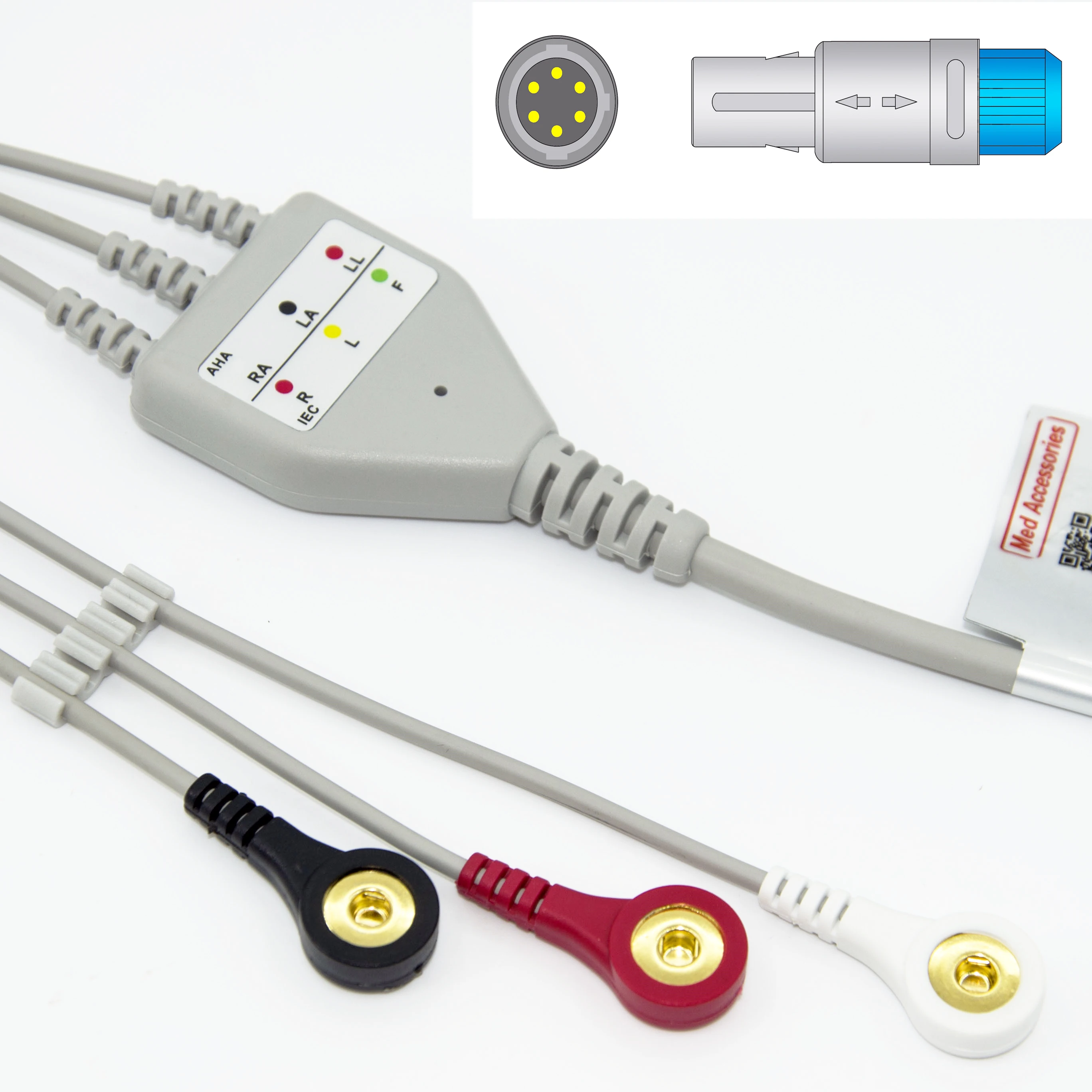 Совместимый 6-контактный кабель. удобный цельный медицинский аксессуар с 3 - Фотография_3