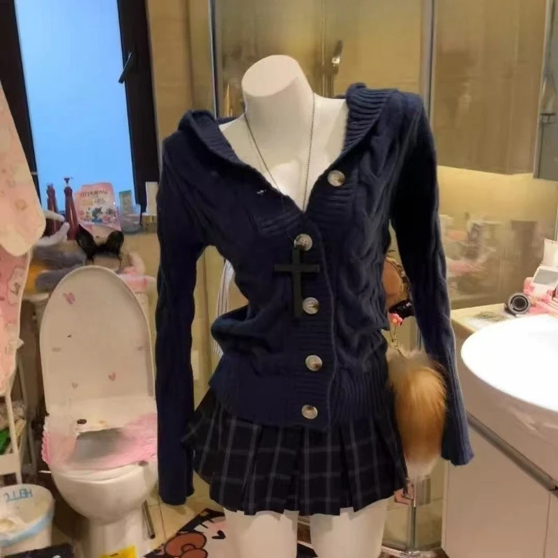 Y2k субкультура черный меховой