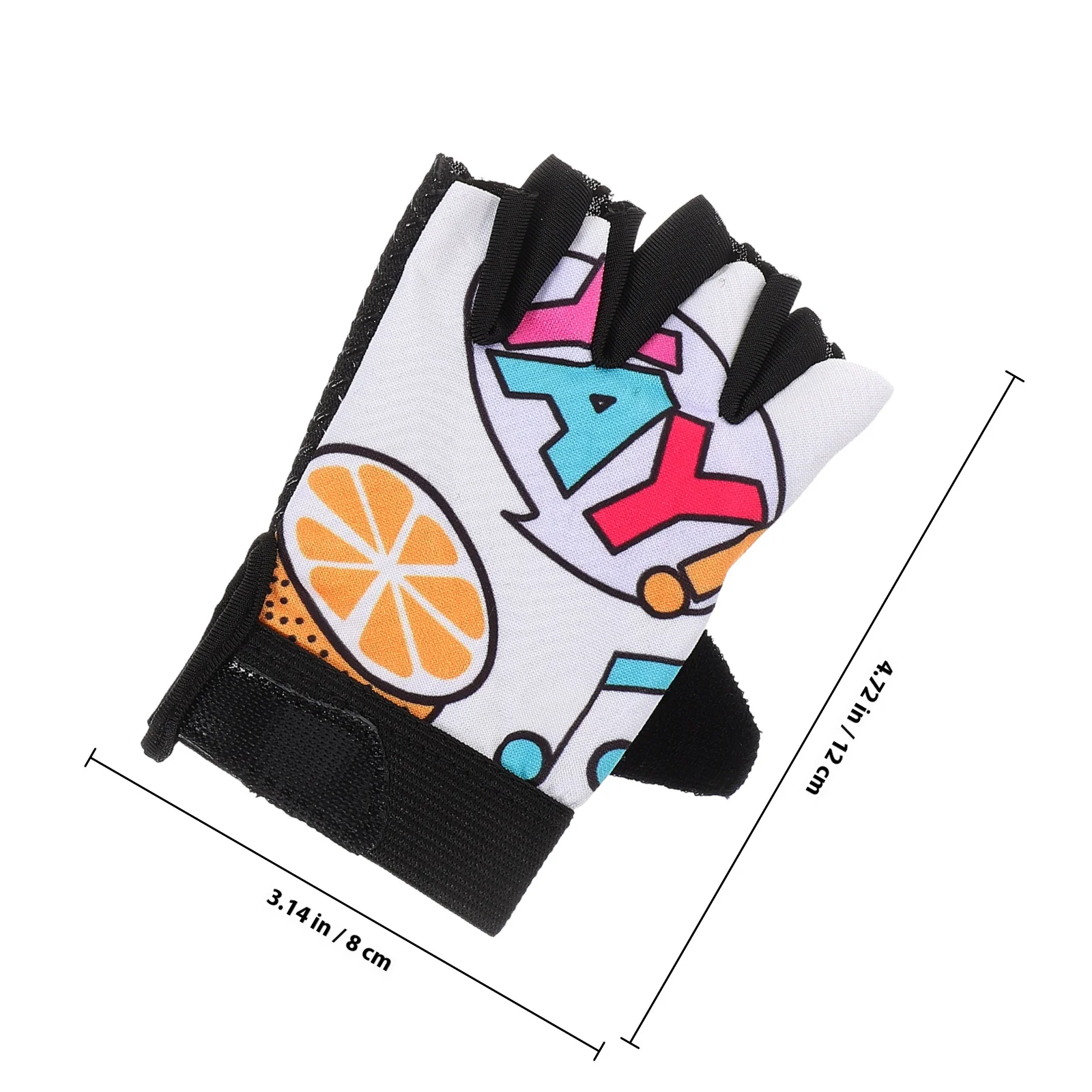 1 пара детских велосипедных перчаток с половиной пальца - Фотография_3