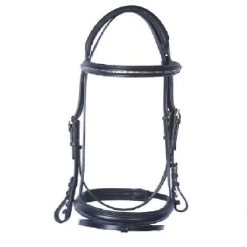 Кожаная уздечка для верховой езды для скачек - Фотография_4