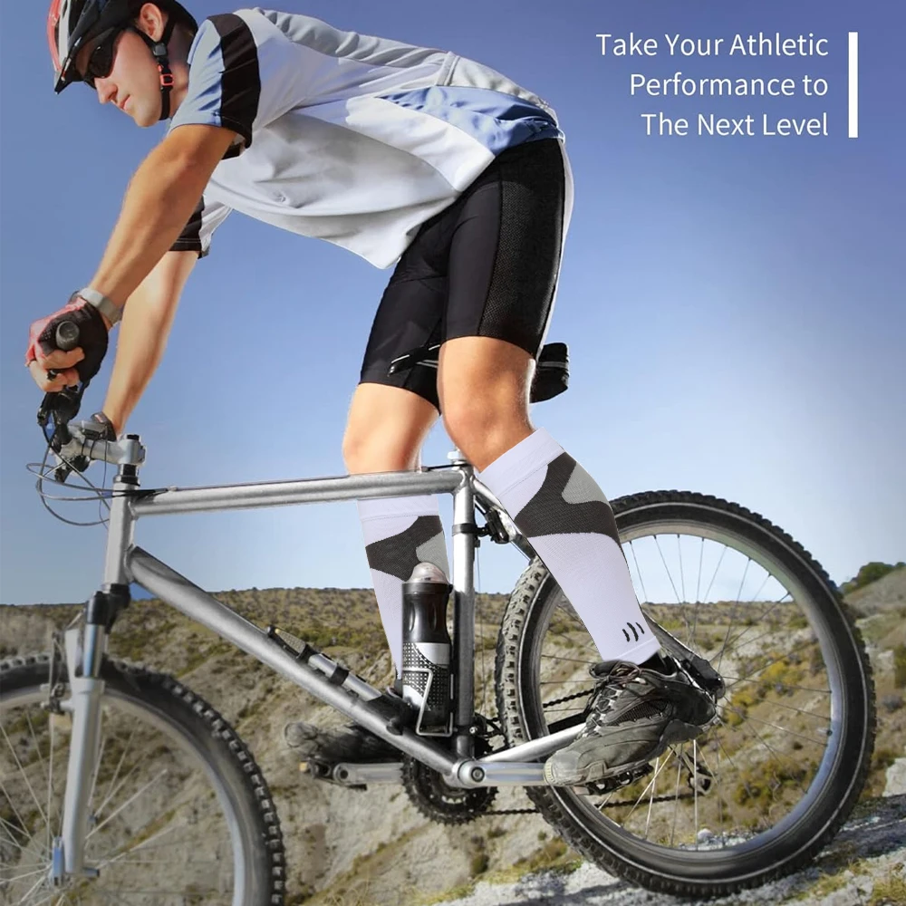 1 пара компрессионных рукавов до щиколотки для мужчин и женщин - Фотография_6