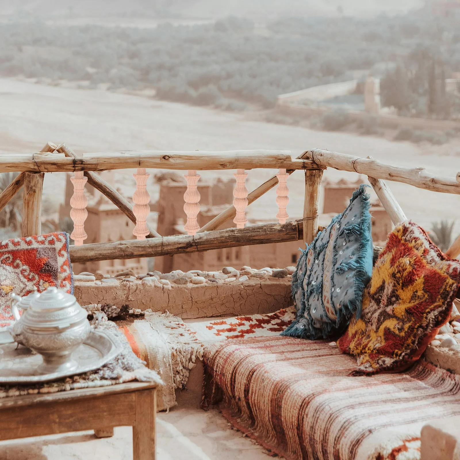 Колонна из цельного дерева