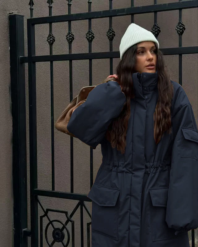 Женская зимняя теплая парка super think