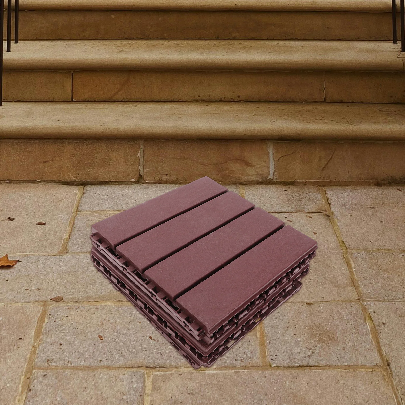 Пластиковая блокирующая палубная плитка - Фотография_6