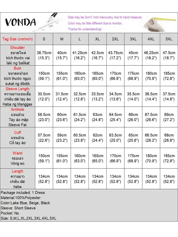 Vonda плюс размер 5xl элегантное - Фотография_6