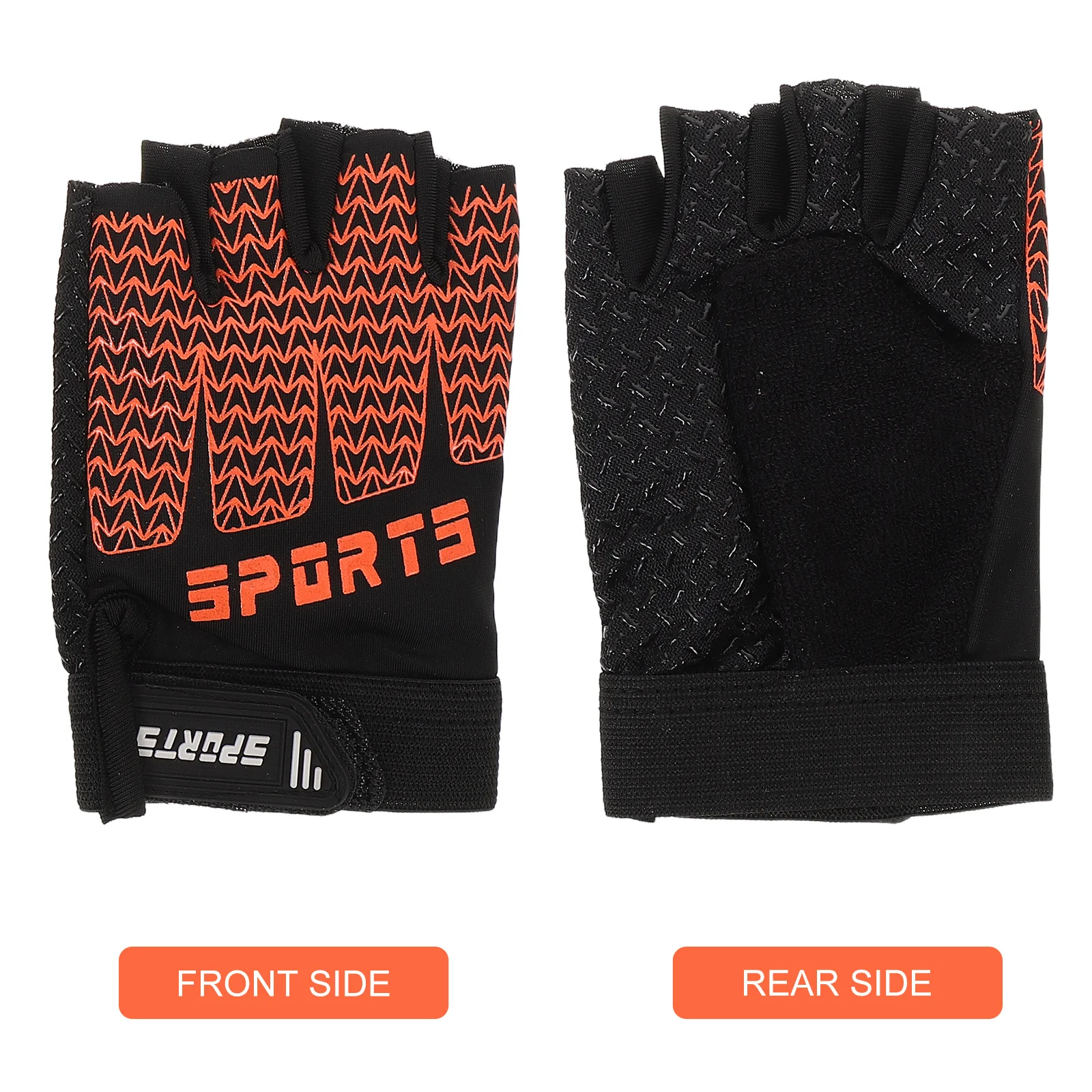 1 пара велосипедных перчаток с половиной пальца - Фотография_4