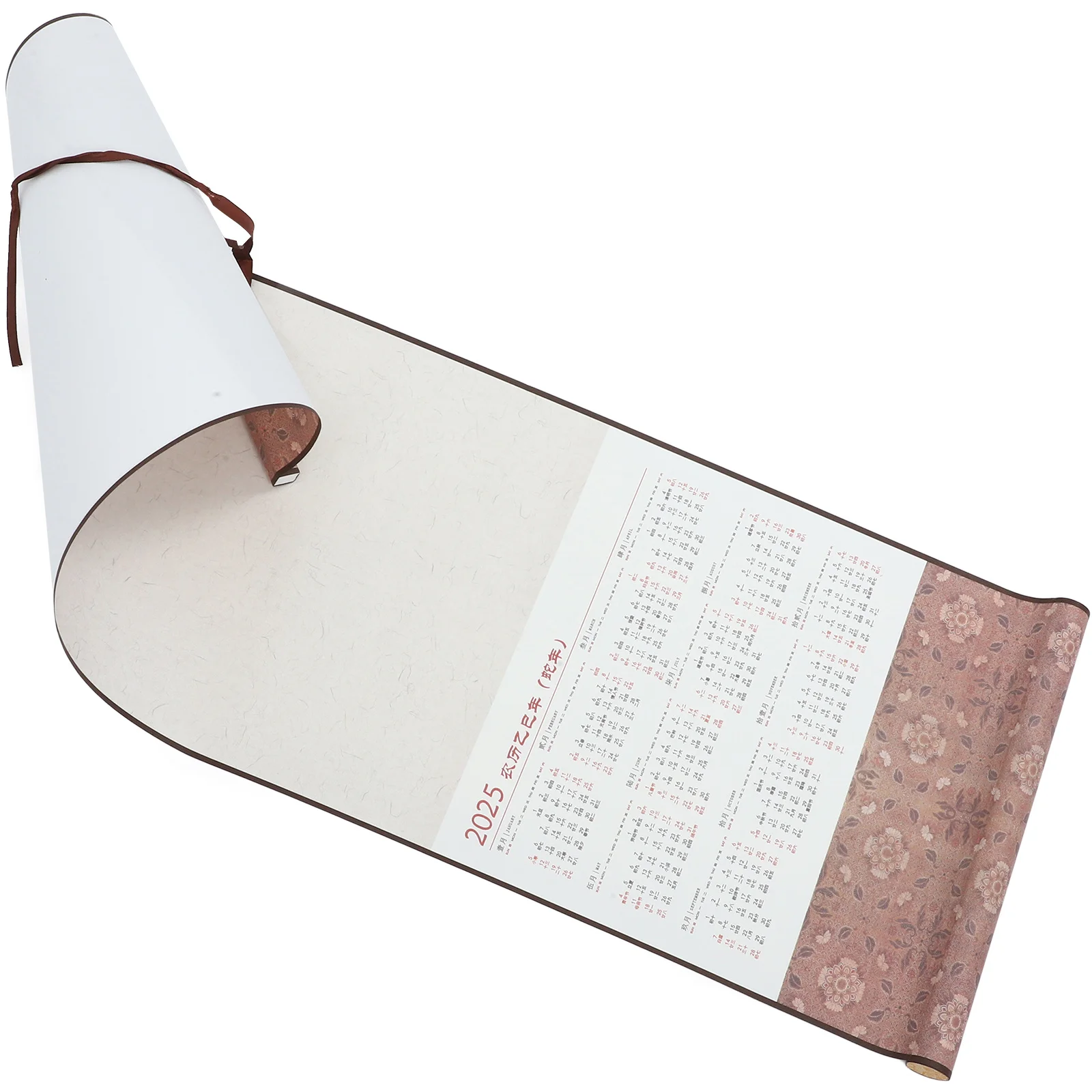 Пустой свиток, настенный календарь с китайской каллиграфией - Фотография_3