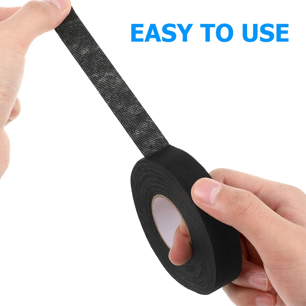 2 рулона черной высокотемпературной тканевой ленты