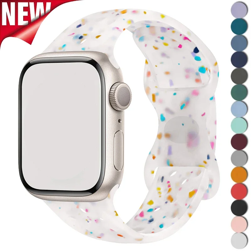 Силиконовый ремешок для apple watch
